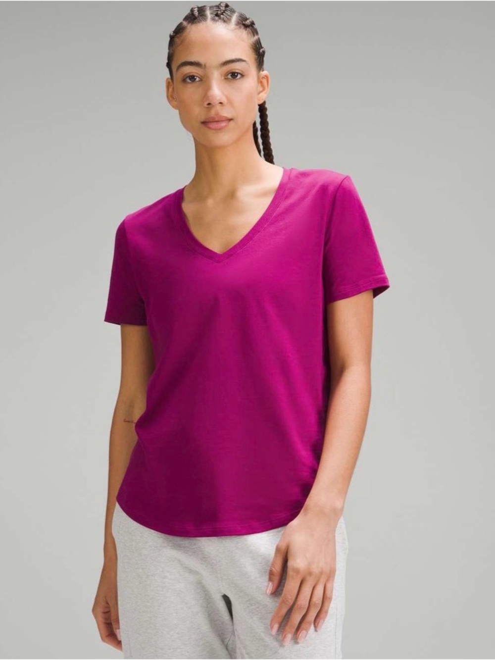 Women's lululemon Love V-Neck Short Sleeve Tee - Magenta
